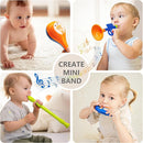 iPlay, iLearn Toddler Musical Instruments Toys, Kids Drum Set, Baby Trumpet, Percussion, Harmonica, Maraca, Flute, Tambourine, Birthday Gifts for 18 Months Olds Ages 2 3 4 5 Years Boys Girls Children by TinyTreasures Baby Boutique