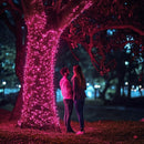 TW SHINE Christmas Lights, 20FT 100 Count Incandescent Mini Christmas Tree Light, Waterproof Xmas String Lights for Outdoor Indoor Home Party Yard Decorations, Pink by GreenHaven Gardens