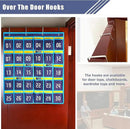 Loghot Classroom Accessories Closet Pocket Chart for Cell Phones Holder Wall Door Hanging Organizer (30 Pockets Blue) by CozyNest Decor