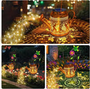 2 Pack Solar Lanterns Outdoor Waterproof,Hummingbird Watering Can Garden Decor,Hanging Solar Path Lights Yard Art,Outside Patio Decorations Gardening Birthday Gifts for Mom Grandma Women (Warm White) by GreenHaven Gardens