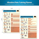 Whole Body Vibration Plate Exercise Poster Set - 6 Workout Guides & 2 Customizable 30-Day Plans for Home & Gym Use by CozyNest Decor