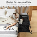 2 in 1 Portable Travel Crib for Toddler, Foldable Crib for Baby, Lightweight Playpen Collapsible Playard with Soft Mattress, Easy to Carry Baby Travel Bed for Outdoor, Indoor (Black) by TinyTreasures Baby Boutique
