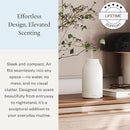 Vitruvi Air Waterless Diffuser for Home, 1500 Sq Ft Coverage | Diffusers for Home, Oil Diffuser, Housewarming Gift, Ceramic Finish, 5 Adjustable Scent Strengths | White by TinyTreasures Baby Boutique