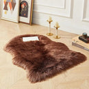 AMTOVO Faux Fur Rug, Coffee Small Area Rug, Fluffy Sheepskin Rug, Fuzzy Ultra Soft 2 x 3 ft Shag Rugs for Bedroom Sofa Throw Cushion Room Decor, Sheepskin by CozyNest Decor