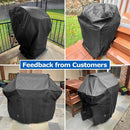SunPatio 58 Inch Outdoor Grill Cover, Compatible for Weber Genesis II, Genesis 300 and II LX 300 Series Gas Grills, Heavy Duty Waterproof Barbecue Cover, Compared to Weber 7130, 58"W x 25"D x 44.5"H by GreenHaven Gardens