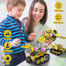 5 in 1 STEM RC Robot Building Kit, 673PCS Remote & App Controlled Jets Building Blocks Set, Robotic Technic Creative Toys, DIY Build Science Learning Gift for Boys Girls Age 6 7 8 9 10 11 12+ by TinyTreasures Baby Boutique