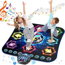 Dance Mat, 2025 Light Up 8-Button Dance Pad with Wireless Bluetooth, Upgraded Flowing Light Control System with Stands, Kids Toys Music Games Birthday for 3-12 Year Old Boys Girls by TinyTreasures Baby Boutique