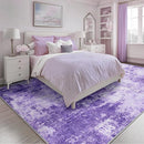 Washable Area Rugs 5'x7' Non-Slip Modern Abstract Soft for Living Room Entryway Bedroom Nursery, Print Pattern, Purple Gray Pink White by TinyTreasures Baby Boutique