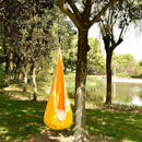 Kids Pod Swing Hanging Seat Child Hammock Chair Indoor and Outdoor Sensory Swings 100% Cotton Loading Capacity 170 lbs (Yellow) by GreenHaven Gardens