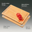 Bamboo Cutting Board Set Non Slip Feet with Holder Over Sink Kitchen Gadgets Seller 2025 First Apartment Must Haves Things Stuff Accessories House Warming Decor Housewarming Hostess Host Gifts by CozyNest Decor
