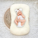 Hooyax Baby Lounger Cover 2 Pack - 100% Muslin Cotton Newborn Lounger Pillow Covers Only, Soft Breathable Infant Lounger Cover with Reinforced Stitching, Fits Most Standard Baby Loungers (Grey Cream) by TinyTreasures Baby Boutique