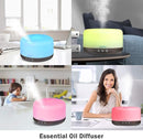 BlueHills Premium 1000 ML Large Essential Oil Diffuser Humidifier for Room Home Aromatherapy Big Capacity Oil Diffuser with Décor LED Lights Long Running Round Diffuser Dark Wood Grain – D002 by TinyTreasures Baby Boutique