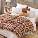 CASAAGUSTO Boho Sherpa Blanket, Aztec Twin Blanket,Ultra Soft, Warm, Cozy, Plush, Thick Fleece Throw Blanket for Couch, Bed, Sofa (Terracotta 60 * 80 Inch) by CozyNest Decor