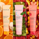 Boka Fluoride Free Toothpaste Nano Hydroxyapatite Toothpaste - Orange Cream, Watermelon Mint, Strawberry Mango Flavor, 4 oz 3Pk US Manufactured by CozyNest Decor