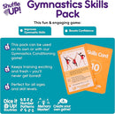 Shuffle Up Gymnastics Games Skills Pack - Family Games with 22 New Fun & Active Skills Cards for Kids, Gymnastics Equipment for Kids, Gymnastics Gifts for Girls & Boys by TinyTreasures Baby Boutique