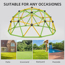 Climbing Dome, 10FT Jungle Gym with Swing for Kids 3 to 10 Outdoor Play Equipment, Supports 800lbs Toddler Play Set, Anti-Rust & Easy Assembly, Gift for Boys Girls (Yellow & Green) by TinyTreasures Baby Boutique