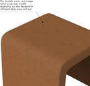 Modern Channel Rust Velvet Foot Stools Ottoman Home Décor, Soft Ottoman Foot Rest Chair for Bedroom and Living Room, Vanity Chair and Stool in Dressing Area, and Lounge by CozyNest Decor