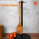 Wooden Spatulas, 1 Pcs Natural Teak Wood Spoon for Cooking Wooden Kitchen Utensil Wooden Spoons & Spurtle for Cooking by CozyNest Decor