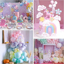 Pastel 7th Birthday Decorations for Girls 219Pcs Daisy Balloon Garland Kit, 18 10 5 Inch Pastel Rainbow Balloons Arch, Number 7 Balloons for 7 Year Old Birthday Party Decorations by TinyTreasures Baby Boutique