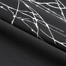 Grommets Blackout Long Window Curtains Black Silver-52W*84L 2PCS Drapes for Bedroom by CozyNest Decor