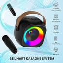 Mini Karaoke Machine, Portable Bluetooth Karaoke Speaker with 2 Wireless Microphones and Party Lights for Kids and Adults, Birthday Gifts for Girls Boys Family Home Party by TinyTreasures Baby Boutique