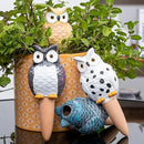 Self Watering Spikes, Self Watering Globes, Owl Shape Plant Watering Device, Terracotta Plant Watering Stakes, Automatic Watering Spikes for Indoor Outdoor Plants 4 Packs by GreenHaven Gardens
