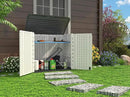 HOMSPARK Storage Shed Weather Resistance, Multi-Purpose Outdoor Storage Cabinet for Backyards and Patios, 26 Cu.ft Capacity Horizontal Storage Shed for Bike, Lawnmower, Trash Cans, Patio Accessories by GreenHaven Gardens