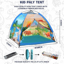 Kids Play Tents,the World of Dinosaurs Tents for Kids Indoor/Outdoor fun, Dinosaurs Dome Playhouse for Boys & Girls,Durable and Breathable Premium Material, Perfect Kid’s Gift- 47" x 47" x 43" by TinyTreasures Baby Boutique