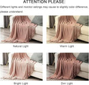 lifein Pink Throw Blanket for Couch, Soft Boho Decor Bed Throw,Cozy Chenille Knitted Small Farmhouse Lightweight Throw for Spring(Pink,50 * 60") by CozyNest Decor