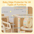 Edge Protector for Baby 6.5ft Soft Protective Foam Cushion Furniture Edge and Corner Guards Baby Child Proofing Cartoon Digital Pattern Odorless Safe for Table,Fireplace,Countertop by TinyTreasures Baby Boutique