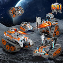 5in1 STEM Building Toys for Kids 6-14, Remote & APP Controlled Mech Robots/Heavy Tanks/Tracked Racer STEM Building Kit for Kid Science Learning, 552 Pcs DIY Building Blocks Set Gifts for Boys & Girls by TinyTreasures Baby Boutique