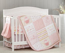Oxford Baby Baby Love 4 Pc Baby Crib Nursery Bedding by TinyTreasures Baby Boutique