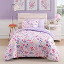 Twin Comforter Set with Sheets for Girls-5 Pieces Twin Bedding Sets with Pink Comforter, Sheets, Pillowcase & Sham for Kids (Cute Botanical Flowers, 66" X 86") by TinyTreasures Baby Boutique