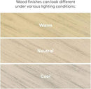 Plank+Beam Solid Wood Console Table, 36 Inch, Sofa Table, Narrow Entryway Table for Hallway, Behind The Couch, Living Room, Foyer, Easy Assembly, Seashell by CozyNest Decor