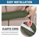 H.VERSAILTEX Super Stretch Individual Seat Cushion Covers Sofa Covers Couch Cushion Covers Slipcover Sets Thick Jacquard Textured Twill Fabric (1 Piece Loveseat Cushion Cover, Bronze Green) by CozyNest Decor