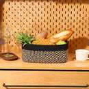 Small Storage Baskets for Organizing | Closet Organizer Bins | Shelf Toy Basket | Woven Rope Baskets | Cube Decorative Box | Shallow Basket | 11.5x7.5x4.7” | 4 Packs Black Brown by GreenHaven Gardens