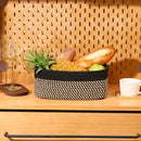 Small Storage Baskets for Organizing | Closet Organizer Bins | Shelf Toy Basket | Woven Rope Baskets | Cube Decorative Box | Shallow Basket | 11.5x7.5x4.7” | 3 Packs Black Brown by TinyTreasures Baby Boutique