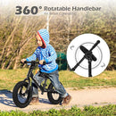 12" Balance Bike for 2, 3, 4, 5 Year Old Boys and Girls, Lightweight Nylon Frame Toddler Training Bike No Pedal Bikes for Kids with Adjustable Seat and Air Tires by TinyTreasures Baby Boutique
