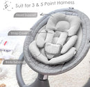 Infant Car Seat Insert for Newborn Girls Boys, Summer Mesh Baby Carseat Head Support with Strap Pads, Soft Reversible Baby Car Seat Insert Cushion Pad for Car Seat, Stroller, Bouncer, Swing, Gray by TinyTreasures Baby Boutique
