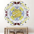 The Gears Clock Wall Clock Italy Collection with Moving Gears (Positano, 36 inch Round) by CozyNest Decor