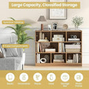 Tangkula 8-Cube Bookcase, Wood 3 Tier Open Storage Bookshelf, Modern Multipurpose Display Cabinet for Living Room, Study, Reading Nook, 48 x 12.5 x 36.5 Inch, Natural by CozyNest Decor