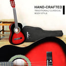 ADM Beginner Acoustic Classical Guitar Nylon Strings Wooden Guitar Bundle Kit for Kid Boy Girl Student Youth Guitarra Online Lessons with Gig Bag, Strap, Tuner, Strings, Picks (34 Inch, Redburst) by TinyTreasures Baby Boutique