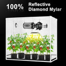 MELONFARM 2x4 Grow Tent, 48"x24"x60" Grow Tent, Double Transparent Viewing Door Indoor Grow Tent, Growing Tent with High Reflective Mylar & Floor Tray, Plant Tent for Indoor Hydroponics Growing by GreenHaven Gardens