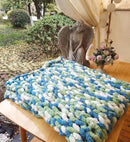 DDL&HEXI Chunky Chenille Blanket 100% Hand Knit with Jumbo Chenille Yarn (50"x60") Super Soft Large Throw Bed Blanket for Couch, Sofa, Home Decor - Machine Washable (01) by CozyNest Decor