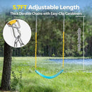PACEARTH 2 Pack Swings Seats Holds 660lbs with 68.9 inch Anti-Rust Chains Plastic Coated 23.6 inch Tree Hanging Straps and Locking Buckles Playground Swing Set Accessories Replacement (Sky-Blue) by TinyTreasures Baby Boutique