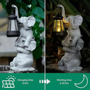Solar Elephant Garden Statue with LED Lights - Waterproof Outdoor Decor for Patio, Yard, Balcony - Unique Elephant Gifts for Women, Mom, Grandma - Birthday, Mother’s Day, Housewarming Gift by GreenHaven Gardens