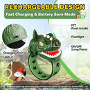 Dinosaur Walkie Talkies for Kids Rechargeable, Wrist Walkie Talkie with Flashlight, Outdoor Toys Camping Gear, T-Rex Dino Toy Birthday Gifts for Boys Girls Age 3-12 Years Old by TinyTreasures Baby Boutique