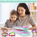 Friendship Bracelet Making Kit for Girls - DIY Bracelets Maker Art and Craft Kits for Kids - Jewelry String braiding Set Toys for Age 6 7 8 9 10 11 12 Year Old Girl Christmas Birthday Gifts - Cyan by TinyTreasures Baby Boutique