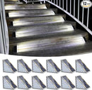 VOLISUN Solar Stair Lights 12 Pack, Solar Step Lights Waterproof IP67, Outdoor Step Light with 13 LEDs, Outdoor Lighting Decor for Yard Stair, Patio, Front Door, Front Porch and Deck(Cool White) by GreenHaven Gardens