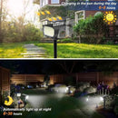 Solar Spot Lights Outdoor Waterproof IP65, 2 Pack Landscape Spotlights with 46 LEDs, 3 Modes Auto On/Off Solar Powered Flood Lights for Outside Pathway, Yard, Garden, Walkway (Cool White) by CozyNest Decor